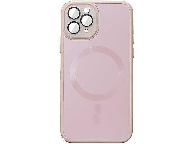 Чехол TPU+Glass Epik Sapphire Midnight with MagSafe Apple iPhone 13 Pro Max 6.7' Розовый / Pink Sand