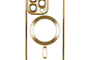 Чехол TPU Metallic Full Camera Magsafe Apple iPhone 11 Gold