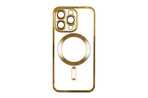 Чехол TPU Metallic Full Camera Magsafe Apple iPhone 12 Gold