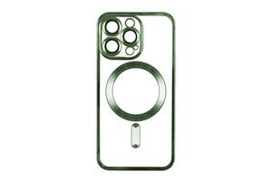 Чехол TPU Metallic Full Camera Magsafe Apple iPhone 12 Pro Green