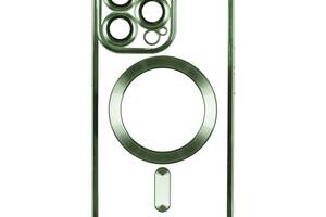 Чехол TPU Metallic Full Camera Magsafe Apple iPhone 12 Pro Green