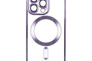 Чехол TPU Metallic Full Camera Magsafe Apple Iphone 12 Pro Max Purple