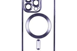 Чехол TPU Metallic Full Camera Magsafe Apple iPhone 12 Pro Max Dark Purple