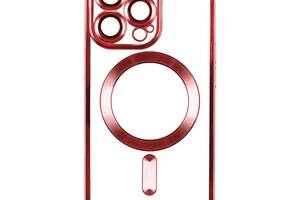 Чехол TPU Metallic Full Camera Magsafe Apple iPhone 12 Pro Max Red