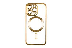 Чехол TPU Metallic Full Camera Magsafe Apple iPhone 13 Gold
