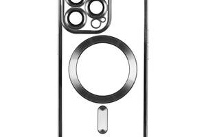 Чехол TPU Metallic Full Camera Magsafe Apple iPhone 13 Pro Max Black