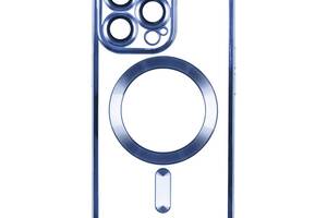 Чехол TPU Metallic Full Camera Magsafe Apple iPhone 13 Pro Max Blue