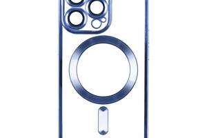 Чехол TPU Metallic Full Camera Magsafe Apple iPhone 13 Pro Blue