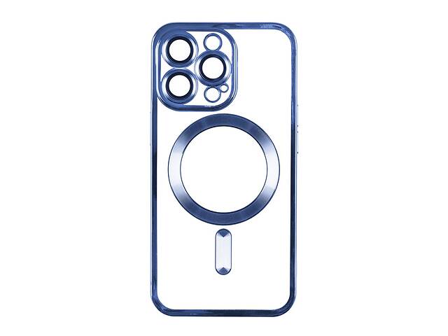 Чехол TPU Metallic Full Camera Magsafe Apple iPhone 14 Pro Max Blue