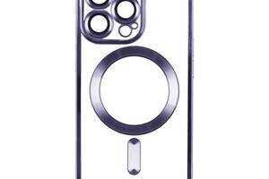 Чехол TPU Metallic Full Camera Magsafe Apple iPhone 15 Pro Dark Purple