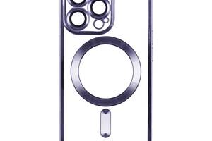 Чехол TPU Metallic Full Camera Magsafe Apple iPhone 15 Pro Max Dark Purple