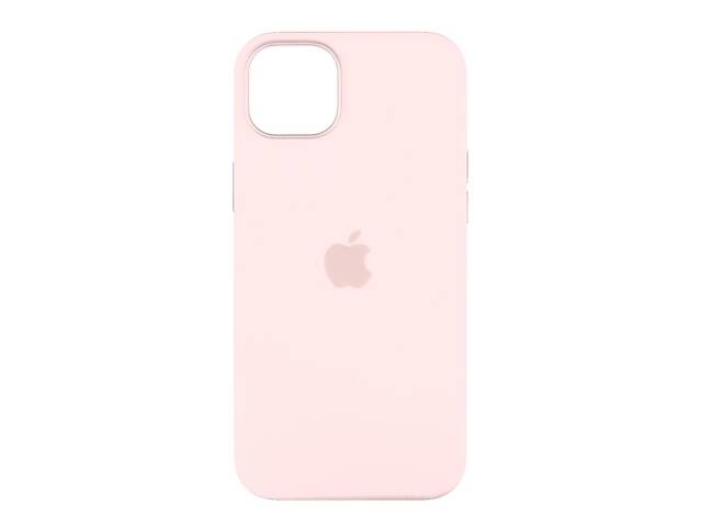 Чехол усиленной защиты MagSafe Silicone Apple iPhone 14 Plus Chalk Pink