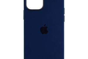 Чехол усиленной защиты MagSafe Silicone для Apple iPhone 12 Pro Max Deep Navy