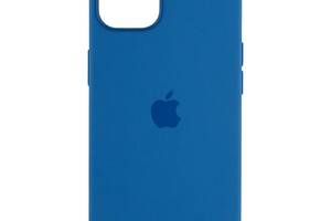 Чехол усиленной защиты MagSafe Silicone для Apple iPhone 13 Blue Jay