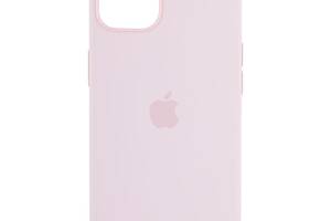 Чехол усиленной защиты MagSafe Silicone для Apple iPhone 13 Chalk Pink