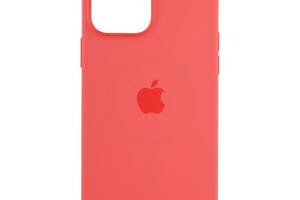 Чехол усиленной защиты MagSafe Silicone для Apple iPhone 13 Pro Max Pink Pomelo