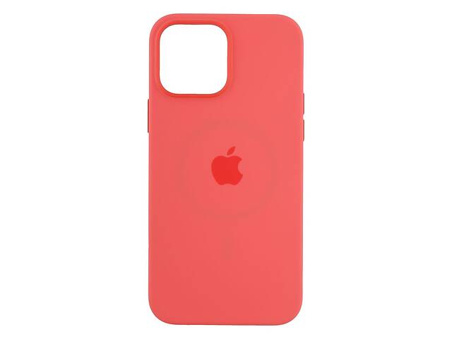 Чехол усиленной защиты MagSafe Silicone для Apple iPhone 13 Pro Max Pink Pomelo