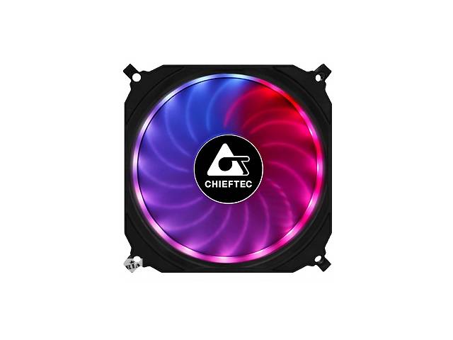 Chieftec Корпусный вентилятор CHIEFTEC TORNADO ARGB fan,120мм,1200обм/мин,6pin,16dBa,Single pack w/o HUB