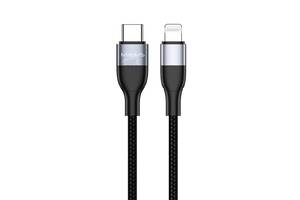 Дата кабель MJEMS US-SJ330 M2 Type-C to Lightning Fast Charging Cable 1.2m (Черный) 871887