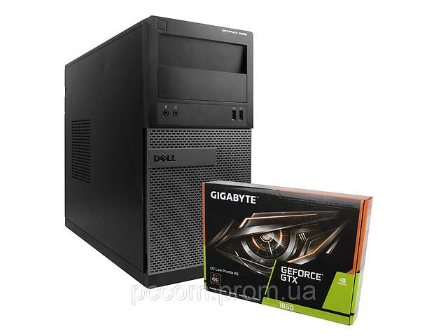 DELL OPTIPLEX 3020 Tower 4x ЯДЕРНЫЙ CORE I5 4570 8GB DDR3 500GB HDD + Новая GTX 1650 4GB