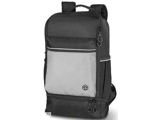 Деловой рюкзак с отделом для ноутбука 15 дюймов Topmove Черный с серым (IAN415668 black grey)