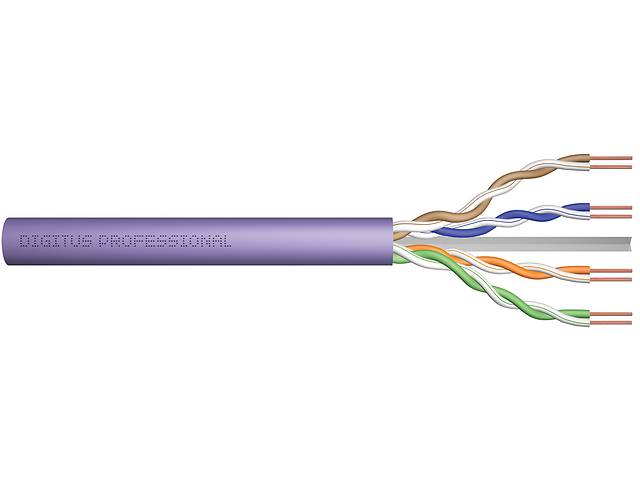 Digitus Кабель CAT 6 U-UTP, 100m, AWG 23/1, LSZH-1, фиолетовый