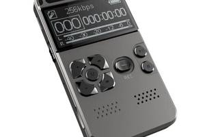 Диктофон цифровой профессиональный Hyundai E-188 с активацией голосом 8 Гб Серый (100551)