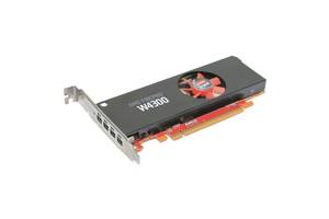 Дискретная видеокарта AMD FirePro W4300, 4 GB GDDR5, 128-bit / 4x miniDP + адаптер miniDP to DVI (Dell G44DK)