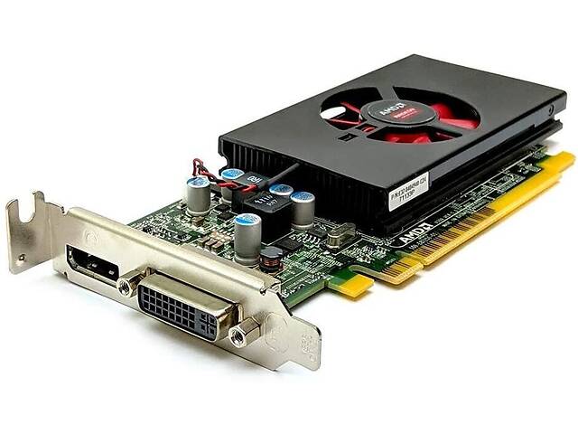 Дискретная видеокарта AMD Radeon R7 350Х, 4 GB GDDR3, 128-bit / 1x DVI, 1x DisplayPort / Для корпусов форм-фактора SFF