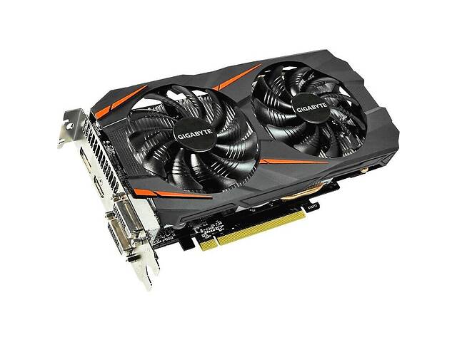 Дискретная видеокарта nVidia GIGABYTE GTX 1060 WindForce 2X OC, 3 GB GDDR5, 192-bit (GV-N1060WF2OC-3GD) / 2x DVI, 1x...