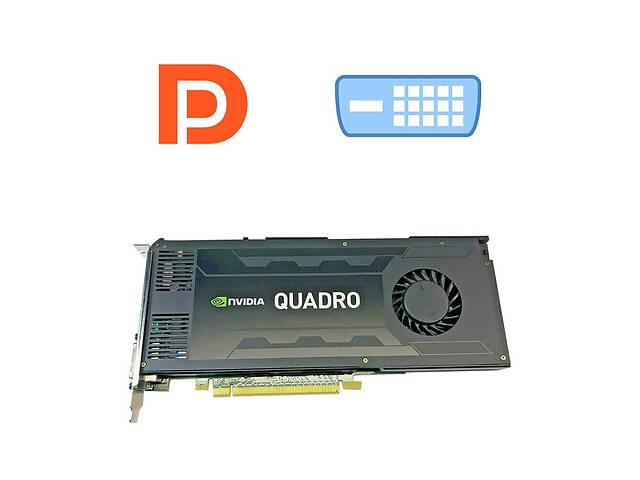 Дискретная видеокарта nVidia Quadro K4200, 4 GB GDDR5, 256-bit