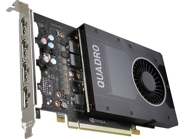 Дискретная видеокарта nVidia Quadro P2000, 5 GB GDDR5, 160-bit / 4x DisplayPort