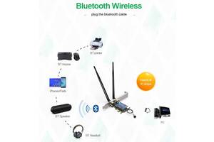 EDUP PCI-E Bluetooth 5.0 WiFi 6 3000Mbps PCI-E WiFi Intel AX200 WiFi-адаптер Беспроводной #100021-2