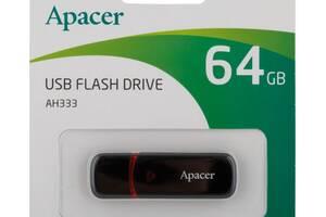 Флеш память Apacer AH333 USB 2.0 64GB Black