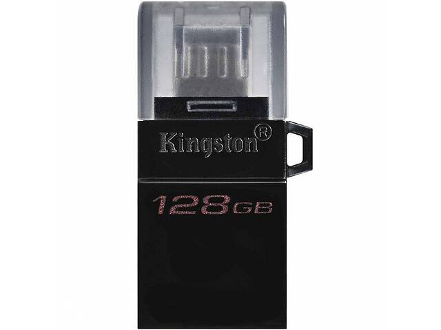 Флеш память USB 3.0 Flash 128Gb Kingston DTMicroDuo3 Gen2 USB/microUSB (DTDUO3G2) Black