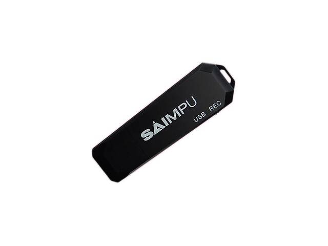 Флешка диктофон мини Saimpu A2, простая запись без настроек, SD карты до 128 Гб, 3 часа работы
