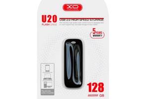 Флешка ЮСБ XO U20 128gb USB Flash Drive 2.0 Black