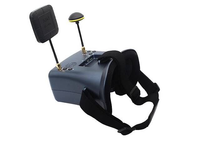 FPV очки - шлем для квадрокоптера и авиамоделей c записью видео Nectronix LS008D 4,3' 5.8 Ггц 800x480 (100985)