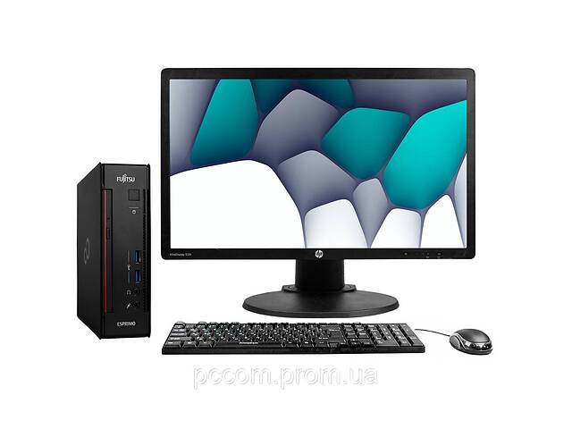 Fujitsu Esprimo Q556 USFF Mini PC Intel Core i5-6500T 32Gb RAM 1Tb SSD + 23' HP EliteDisplay E231 FullHD TN