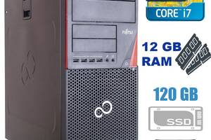ПК Fujitsu P420 Tower / Intel Core i7-4770 (4 (8) ядра по 3.4 - 3.8 GHz) / 12GB DDR3 / 120 GB SSD+500 GB HDD / USB 3.0