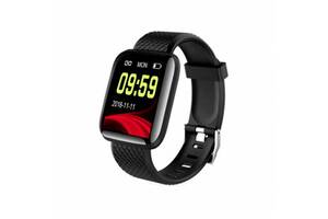 Фитнес-трекер Smart-watch 116+ Black (SMT172346266)