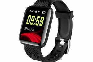 Фитнес-трекер Smart-watch 116+ Black (SMT172346266)