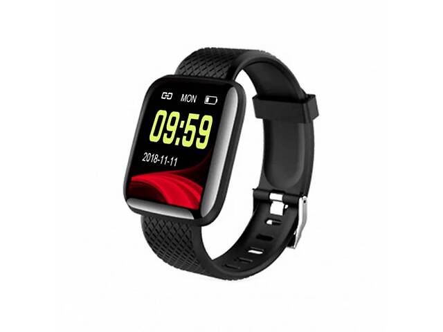 Фитнес-трекер Smart-watch 116+ Black (SMT172346266)