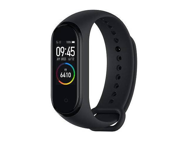 Фітнес трекер розумний годинник smart watch Band 4, смарт браслет чорний (Black).