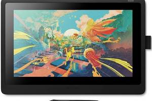 Графический монитор - планшет Wacom Cintiq 16 FHD рабочая область 344 х 194 мм Черный (DTK1660K0B)