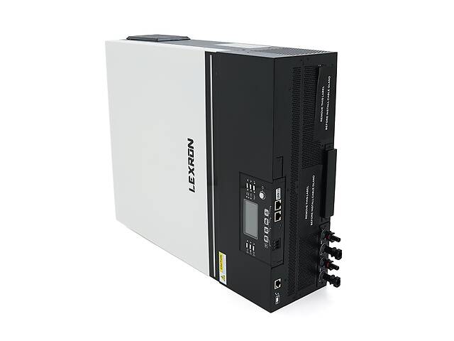 Гибридный инвертор Lexron-7200-48-230, 7200W, 48V, ток заряда 0-80A, 170-280V, MPPT (80А, 90-450 Vdc)Parallel