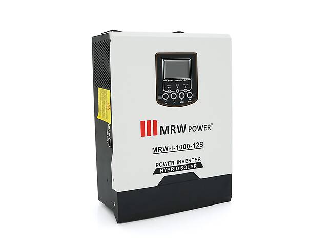 Гибридный инвертор Mervesan MRW-I-1000-12S, 12Vdc with PWM,ток заряда 10/20А, 220Vac/50-60Hz