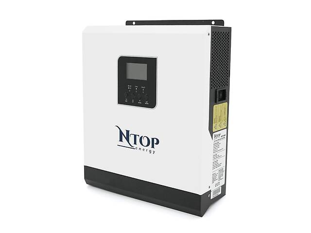 Гибридный инвертор NTOP NTP3000-24, 3000W, 24V, ток заряда 0-70A, 160-275V, ШИМ-контроллер (50А, 80 Vdc)