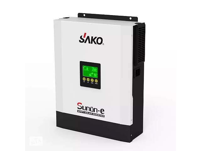 Гибридный инвертор SAKO 3000-24, 3000VA\2400W, 24V, ток заряда 0-80A, 170-280V, MPPT (80А, 120-450 Vdc)