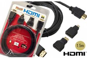 HDMI 3 in 1 1,5m,micro,mini,HDMI